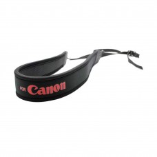 Canon Neoprene Neck Strap for Camera / DSLR - Black Color with Red Letter